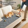 imageSmiry Pet Couch Cover for Dogs Washable NonSlip Fuzzy Couch Covers for 3 Cushion Sofa Pet Friendly Soft Thick Furniture Protector Sofa Slipcover Mat for Dogs Dark Grey 276 x 59Grey