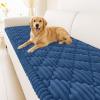 imageSmiry Pet Couch Cover for Dogs Washable NonSlip Fuzzy Couch Covers for 3 Cushion Sofa Pet Friendly Soft Thick Furniture Protector Sofa Slipcover Mat for Dogs Dark Grey 276 x 59Navy