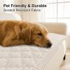 imageSmiry Pet Couch Cover for Dogs Washable NonSlip Fuzzy Couch Covers for 3 Cushion Sofa Pet Friendly Soft Thick Furniture Protector Sofa Slipcover Mat for Dogs Dark Grey 276 x 59White