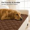 imageSmiry Pet Couch Cover for Dogs Washable NonSlip Fuzzy Couch Covers for 3 Cushion Sofa Pet Friendly Soft Thick Furniture Protector Sofa Slipcover Mat for Dogs Dark Grey 276 x 59Chocolate