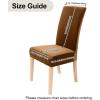imageSmiry Velvet Stretch Chair Covers for Dining Room Set of 4 Soft Fit Removable Washable Kitchen Parsons Chair Slipcover Protector KhakiCamel