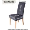 imageSmiry Velvet Stretch Chair Covers for Dining Room Set of 4 Soft Fit Removable Washable Kitchen Parsons Chair Slipcover Protector KhakiDark Grey
