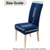 imageSmiry Velvet Stretch Chair Covers for Dining Room Set of 4 Soft Fit Removable Washable Kitchen Parsons Chair Slipcover Protector KhakiFederal Blue