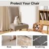 imageSmiry Velvet Stretch Chair Covers for Dining Room Set of 4 Soft Fit Removable Washable Kitchen Parsons Chair Slipcover Protector KhakiKhaki