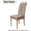 imageSmiry Velvet Stretch Chair Covers for Dining Room Set of 4 Soft Fit Removable Washable Kitchen Parsons Chair Slipcover Protector KhakiKhaki