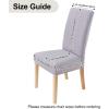 imageSmiry Velvet Stretch Chair Covers for Dining Room Set of 4 Soft Fit Removable Washable Kitchen Parsons Chair Slipcover Protector KhakiLight Grey