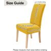 imageSmiry Velvet Stretch Chair Covers for Dining Room Set of 4 Soft Fit Removable Washable Kitchen Parsons Chair Slipcover Protector KhakiMustard Yellow