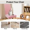 imageSmiry Velvet Stretch Chair Covers for Dining Room Set of 4 Soft Fit Removable Washable Kitchen Parsons Chair Slipcover Protector KhakiPink