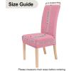 imageSmiry Velvet Stretch Chair Covers for Dining Room Set of 4 Soft Fit Removable Washable Kitchen Parsons Chair Slipcover Protector KhakiPink