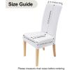 imageSmiry Velvet Stretch Chair Covers for Dining Room Set of 4 Soft Fit Removable Washable Kitchen Parsons Chair Slipcover Protector KhakiRaw White