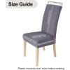 imageSmiry Velvet Stretch Chair Covers for Dining Room Set of 4 Soft Fit Removable Washable Kitchen Parsons Chair Slipcover Protector KhakiSilver Grey