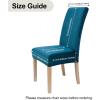 imageSmiry Velvet Stretch Chair Covers for Dining Room Set of 4 Soft Fit Removable Washable Kitchen Parsons Chair Slipcover Protector KhakiTeal