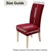 imageSmiry Velvet Stretch Chair Covers for Dining Room Set of 4 Soft Fit Removable Washable Kitchen Parsons Chair Slipcover Protector KhakiWine Red