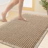 imageSmiry Waffle Bath Mat 30x20 Extra Soft Absorbent Bathroom Rugs Non Slip Machine Washable Quick Dry Bath Rugs for Bathroom Floor Tub Shower Home Decor Accessories BrownBrown