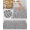 imageSmiry Waffle Bath Mat 30x20 Extra Soft Absorbent Bathroom Rugs Non Slip Machine Washable Quick Dry Bath Rugs for Bathroom Floor Tub Shower Home Decor Accessories BrownLight Grey