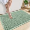 imageSmiry Waffle Bath Mat 30x20 Extra Soft Absorbent Bathroom Rugs Non Slip Machine Washable Quick Dry Bath Rugs for Bathroom Floor Tub Shower Home Decor Accessories BrownSage Green
