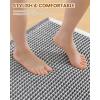 imageSmiry Waffle Bath Mat 30x20 Extra Soft Absorbent Bathroom Rugs Non Slip Machine Washable Quick Dry Bath Rugs for Bathroom Floor Tub Shower Home Decor Accessories BrownDarkgrey  Cream