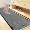imageSmiry Waffle Bath Mat 30x20 Extra Soft Absorbent Bathroom Rugs Non Slip Machine Washable Quick Dry Bath Rugs for Bathroom Floor Tub Shower Home Decor Accessories BrownBlack  Cream