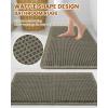 imageSmiry Waffle Bath Mat 30x20 Extra Soft Absorbent Bathroom Rugs Non Slip Machine Washable Quick Dry Bath Rugs for Bathroom Floor Tub Shower Home Decor Accessories BrownGreen