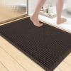 imageSmiry Waffle Bath Mat 30x20 Extra Soft Absorbent Bathroom Rugs Non Slip Machine Washable Quick Dry Bath Rugs for Bathroom Floor Tub Shower Home Decor Accessories BrownChocolate