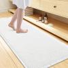 imageSmiry Waffle Bath Mat 30x20 Extra Soft Absorbent Bathroom Rugs Non Slip Machine Washable Quick Dry Bath Rugs for Bathroom Floor Tub Shower Home Decor Accessories BrownWhite
