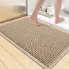 imageSmiry Waffle Bath Mat 30x20 Extra Soft Absorbent Bathroom Rugs Non Slip Machine Washable Quick Dry Bath Rugs for Bathroom Floor Tub Shower Home Decor Accessories BrownBrown