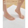 imageSmiry Waffle Bath Mat 30x20 Extra Soft Absorbent Bathroom Rugs Non Slip Machine Washable Quick Dry Bath Rugs for Bathroom Floor Tub Shower Home Decor Accessories BrownWhite