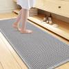imageSmiry Waffle Bath Mat 30x20 Extra Soft Absorbent Bathroom Rugs Non Slip Machine Washable Quick Dry Bath Rugs for Bathroom Floor Tub Shower Home Decor Accessories BrownLight Grey