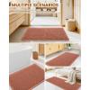 imageSmiry Waffle Bath Mat 30x20 Extra Soft Absorbent Bathroom Rugs Non Slip Machine Washable Quick Dry Bath Rugs for Bathroom Floor Tub Shower Home Decor Accessories BrownOrange