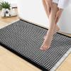 imageSmiry Waffle Bath Mat 30x20 Extra Soft Absorbent Bathroom Rugs Non Slip Machine Washable Quick Dry Bath Rugs for Bathroom Floor Tub Shower Home Decor Accessories BrownBlack  Cream