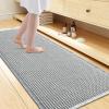 imageSmiry Waffle Bath Mat 30x20 Extra Soft Absorbent Bathroom Rugs Non Slip Machine Washable Quick Dry Bath Rugs for Bathroom Floor Tub Shower Home Decor Accessories BrownLightgrey  Cream