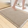 imageSmiry Waffle Bath Mat 30x20 Extra Soft Absorbent Bathroom Rugs Non Slip Machine Washable Quick Dry Bath Rugs for Bathroom Floor Tub Shower Home Decor Accessories BrownBrown  Cream