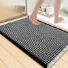 imageSmiry Waffle Bath Mat 30x20 Extra Soft Absorbent Bathroom Rugs Non Slip Machine Washable Quick Dry Bath Rugs for Bathroom Floor Tub Shower Home Decor Accessories BrownBlack  Cream