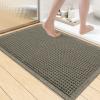 imageSmiry Waffle Bath Mat 30x20 Extra Soft Absorbent Bathroom Rugs Non Slip Machine Washable Quick Dry Bath Rugs for Bathroom Floor Tub Shower Home Decor Accessories BrownGreen
