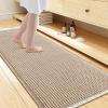 imageSmiry Waffle Bath Mat 30x20 Extra Soft Absorbent Bathroom Rugs Non Slip Machine Washable Quick Dry Bath Rugs for Bathroom Floor Tub Shower Home Decor Accessories BrownBrown  Cream