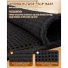 imageSmiry Waffle Bath Mat 30x20 Extra Soft Absorbent Bathroom Rugs Non Slip Machine Washable Quick Dry Bath Rugs for Bathroom Floor Tub Shower Home Decor Accessories BrownBlack