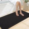 imageSmiry Waffle Bath Mat 30x20 Extra Soft Absorbent Bathroom Rugs Non Slip Machine Washable Quick Dry Bath Rugs for Bathroom Floor Tub Shower Home Decor Accessories BrownBlack