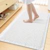 imageSmiry Waffle Bath Mat 30x20 Extra Soft Absorbent Bathroom Rugs Non Slip Machine Washable Quick Dry Bath Rugs for Bathroom Floor Tub Shower Home Decor Accessories BrownWhite