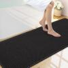 imageSmiry Waffle Bath Mat 30x20 Extra Soft Absorbent Bathroom Rugs Non Slip Machine Washable Quick Dry Bath Rugs for Bathroom Floor Tub Shower Home Decor Accessories BrownBlack