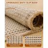 imageSmiry Waffle Bath Mat 30x20 Extra Soft Absorbent Bathroom Rugs Non Slip Machine Washable Quick Dry Bath Rugs for Bathroom Floor Tub Shower Home Decor Accessories BrownBrown  Cream