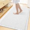 imageSmiry Waffle Bath Mat 30x20 Extra Soft Absorbent Bathroom Rugs Non Slip Machine Washable Quick Dry Bath Rugs for Bathroom Floor Tub Shower Home Decor Accessories BrownWhite