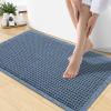 imageSmiry Waffle Bath Mat 30x20 Extra Soft Absorbent Bathroom Rugs Non Slip Machine Washable Quick Dry Bath Rugs for Bathroom Floor Tub Shower Home Decor Accessories BrownBlue