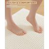 imageSmiry Waffle Bath Mat 30x20 Extra Soft Absorbent Bathroom Rugs Non Slip Machine Washable Quick Dry Bath Rugs for Bathroom Floor Tub Shower Home Decor Accessories BrownCream
