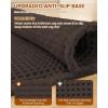 imageSmiry Waffle Bath Mat 30x20 Extra Soft Absorbent Bathroom Rugs Non Slip Machine Washable Quick Dry Bath Rugs for Bathroom Floor Tub Shower Home Decor Accessories BrownChocolate