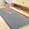 imageSmiry Waffle Bath Mat 30x20 Extra Soft Absorbent Bathroom Rugs Non Slip Machine Washable Quick Dry Bath Rugs for Bathroom Floor Tub Shower Home Decor Accessories BrownDarkgrey  Cream
