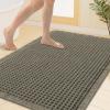imageSmiry Waffle Bath Mat 30x20 Extra Soft Absorbent Bathroom Rugs Non Slip Machine Washable Quick Dry Bath Rugs for Bathroom Floor Tub Shower Home Decor Accessories BrownGreen