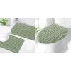 imageSmiry Bathroom Rugs Sets 2 Piece30x20 Plus 24x20 and Toilet Lid Cover 175x15 Soft and Absorbent Bath Mat Machine Washable NonSlip Plush Carpet Runner for Tub Shower and Home DecorSage Green