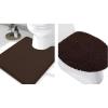 imageSmiry Bathroom Rugs UShaped 24x20 and Toilet Lid Cover 175x15 Soft and Absorbent Shaggy Bath Mat Machine Washable NonSlip Plush Carpet Runner for Tub Shower and Floor Home DecorBrown