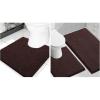 imageSmiry Chenille Bathroom Rugs 30x20 and UShaped Toilet Bath Rugs 20x2024x20 Extra Soft and Absorbent Shaggy Bath Mat Machine Washable NonSlip Plush Carpet Brown