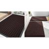 imageSmiry Front Door Mat Outside Entrance Brown 295 x 17 and Bathroom Rugs Sets 2 Piece Brown 30 x 20  24 x 16 2 Item Bundle
